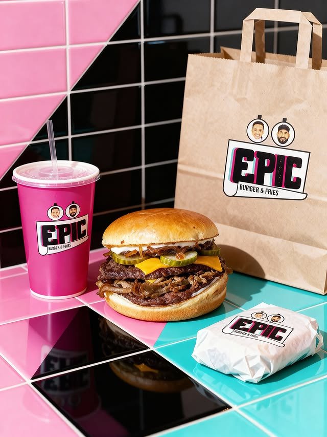 Pembe tile masa + burger combo