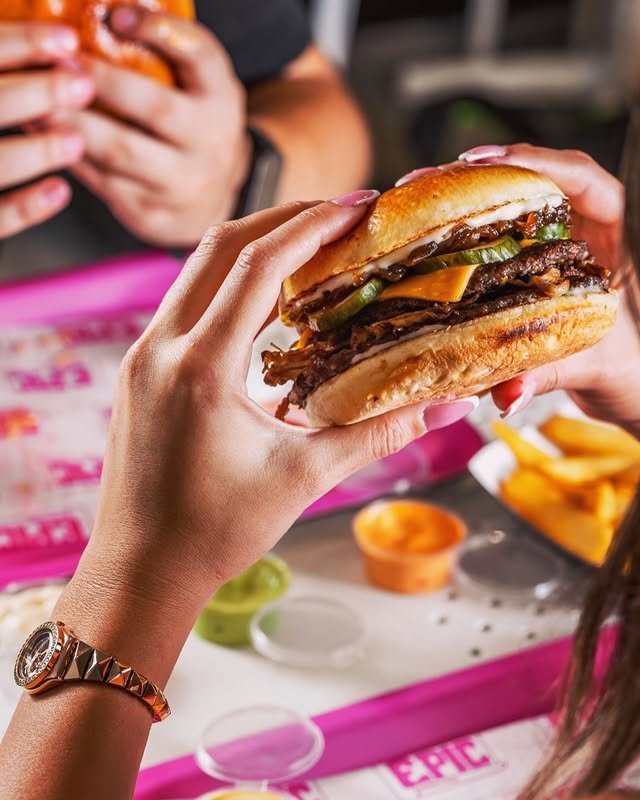 Burger close-up el