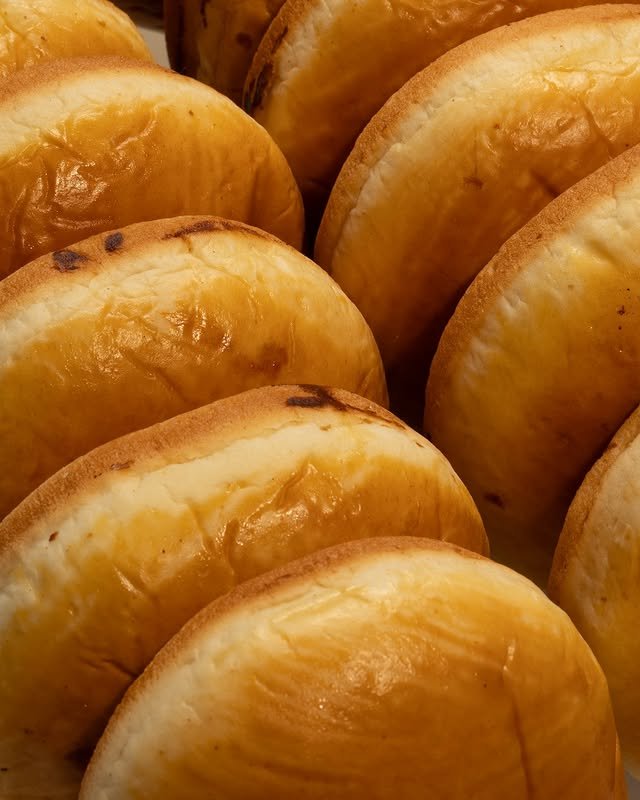 Brioche bun stack