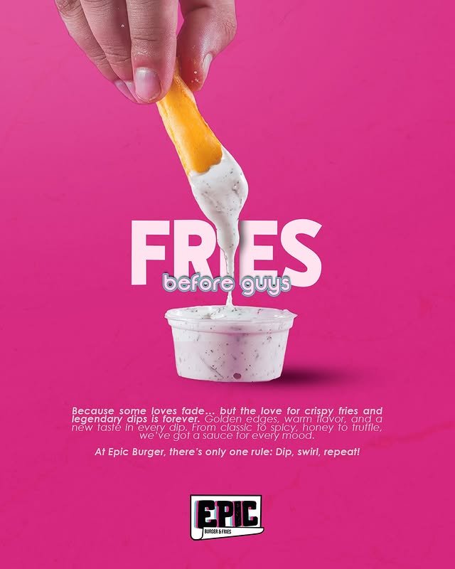 Fries before guys