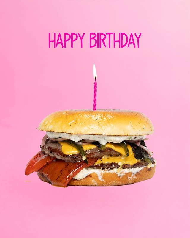 Happy Birthday burger
